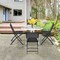Costway Set of 4 Outdoor Patio Folding Chairs Camping Deck Garden Pool Beach Furniture